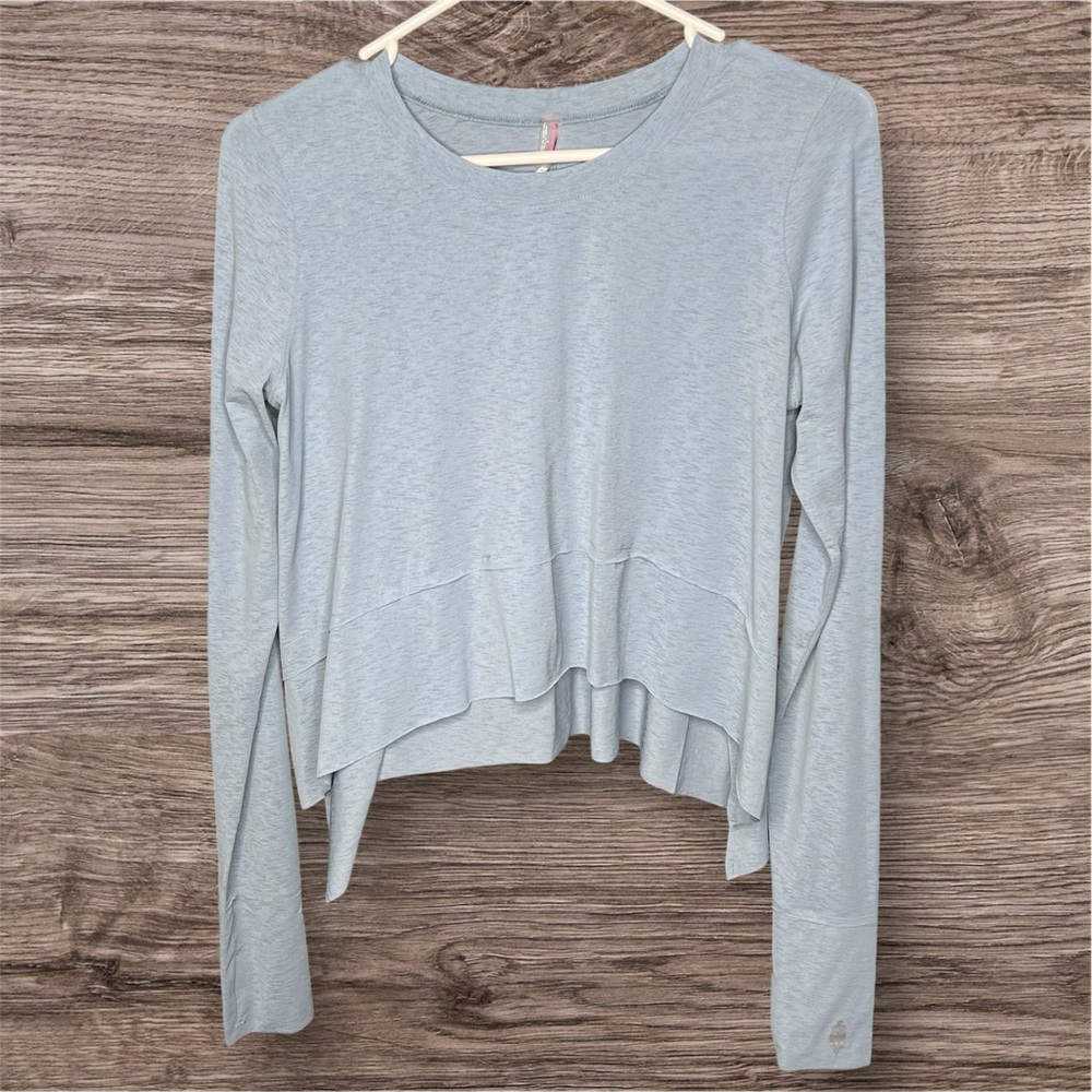 FP Movement by Free People  light Blue Gray Tempo Tee